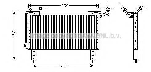 AVA QUALITY COOLING JR5017 Конденсатор, кондиціонер