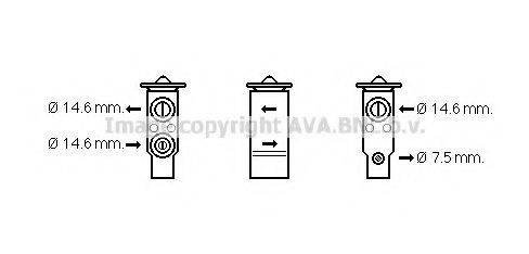 AVA QUALITY COOLING KA1184 Розширювальний клапан, кондиціонер