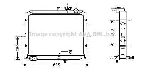 AVA QUALITY COOLING KA2036 Радіатор, охолодження двигуна