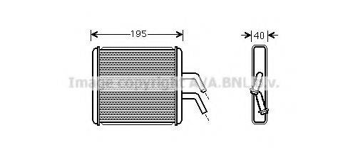 AVA QUALITY COOLING KA6265 Теплообмінник, опалення салону