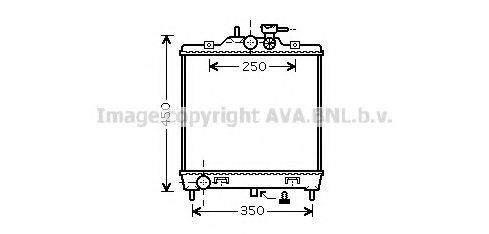 AVA QUALITY COOLING KAA2064 Радіатор, охолодження двигуна