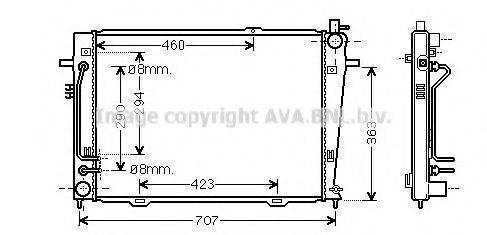 AVA QUALITY COOLING KAA2132 Радіатор, охолодження двигуна