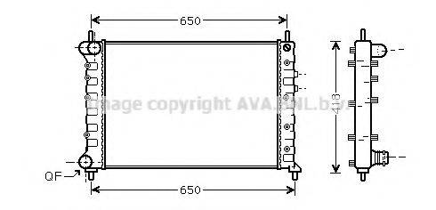 AVA QUALITY COOLING LC2076 Радіатор, охолодження двигуна