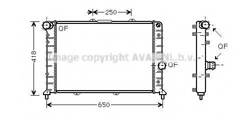 AVA QUALITY COOLING LC2079 Радіатор, охолодження двигуна