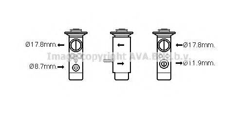 AVA QUALITY COOLING MC1017 Розширювальний клапан, кондиціонер