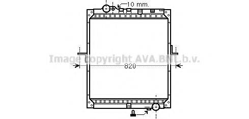 AVA QUALITY COOLING ME2234 Радіатор, охолодження двигуна