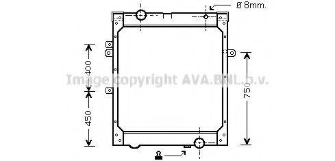 AVA QUALITY COOLING MN2001 Радіатор, охолодження двигуна