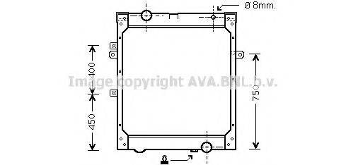 AVA QUALITY COOLING MN2004 Радіатор, охолодження двигуна