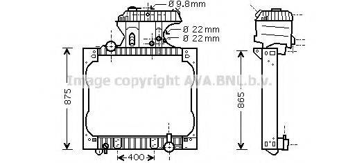 AVA QUALITY COOLING MN2015 Радіатор, охолодження двигуна