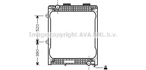 AVA QUALITY COOLING MN2026 Радіатор, охолодження двигуна