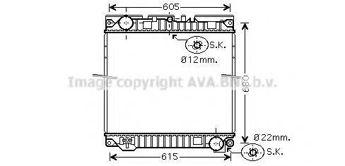 AVA QUALITY COOLING MN2042 Радіатор, охолодження двигуна