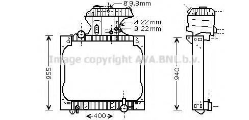 AVA QUALITY COOLING MN2043 Радіатор, охолодження двигуна