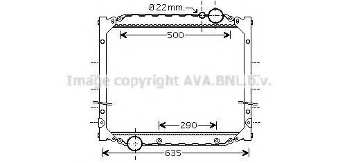 AVA QUALITY COOLING MN2046 Радіатор, охолодження двигуна