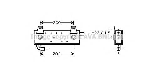 AVA QUALITY COOLING MN3039 масляний радіатор, моторне масло