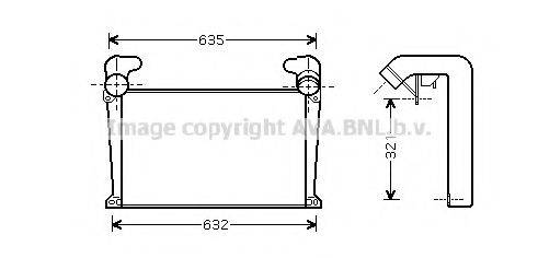 AVA QUALITY COOLING MN4034 Інтеркулер