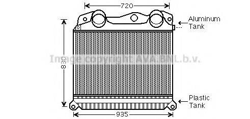 AVA QUALITY COOLING MN4055 Інтеркулер