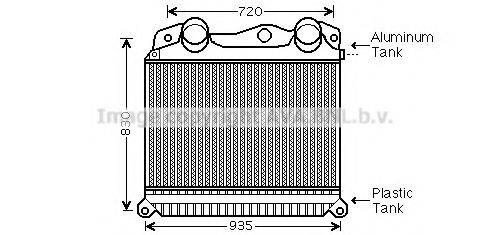 AVA QUALITY COOLING MN4056 Інтеркулер