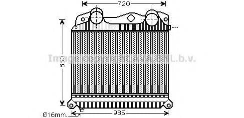 AVA QUALITY COOLING MN4076 Інтеркулер