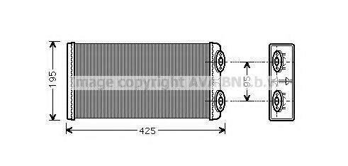 AVA QUALITY COOLING MN6029 Теплообмінник, опалення салону