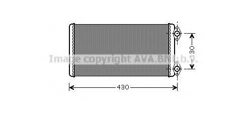 AVA QUALITY COOLING MN6030 Теплообмінник, опалення салону