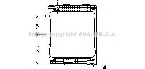 AVA QUALITY COOLING MNA2007 Радіатор, охолодження двигуна