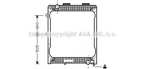 AVA QUALITY COOLING MN2023 Радіатор, охолодження двигуна