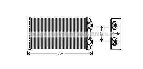 AVA QUALITY COOLING MNA6029 Теплообмінник, опалення салону