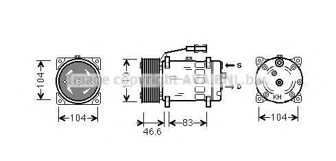 AVA QUALITY COOLING MNAK061 Компресор, кондиціонер