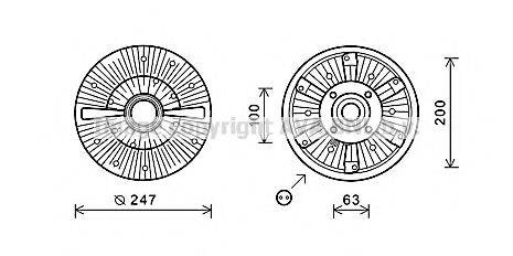 AVA QUALITY COOLING MNC077 Зчеплення, вентилятор радіатора