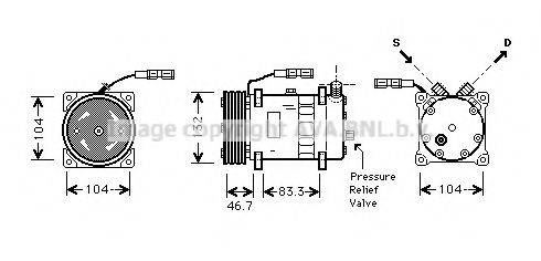 AVA QUALITY COOLING MNK048 Компресор, кондиціонер