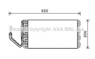 AVA QUALITY COOLING MNV069 Випарник, кондиціонер