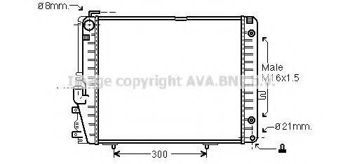 AVA QUALITY COOLING MS2072 Радіатор, охолодження двигуна