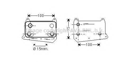 AVA QUALITY COOLING MS3495 масляний радіатор, моторне масло