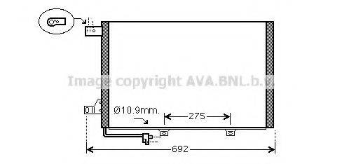 AVA QUALITY COOLING MS5386 Конденсатор, кондиціонер