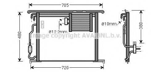 AVA QUALITY COOLING MS5467 Конденсатор, кондиціонер