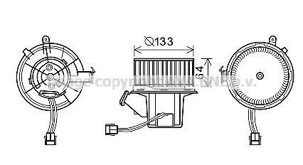 AVA QUALITY COOLING MS8630 Електродвигун, вентиляція салону