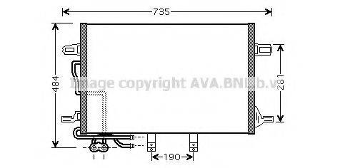 AVA QUALITY COOLING MSA5307 Конденсатор, кондиціонер