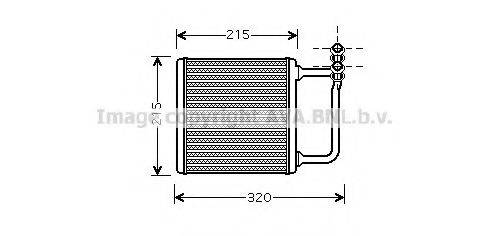 AVA QUALITY COOLING MSA6451 Теплообмінник, опалення салону