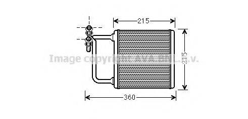 AVA QUALITY COOLING MSA6470 Теплообмінник, опалення салону