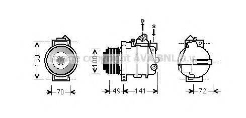 AVA QUALITY COOLING MSK560 Компресор, кондиціонер