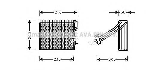 AVA QUALITY COOLING MSV051 Випарник, кондиціонер