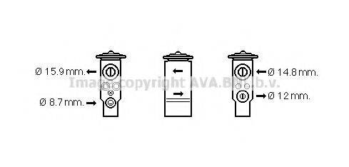 AVA QUALITY COOLING MT1253 Розширювальний клапан, кондиціонер