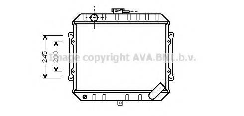 AVA QUALITY COOLING MT2004 Радіатор, охолодження двигуна