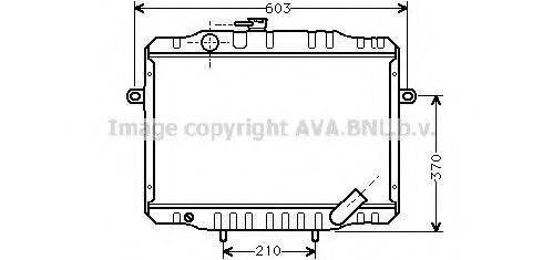 AVA QUALITY COOLING MT2063 Радіатор, охолодження двигуна