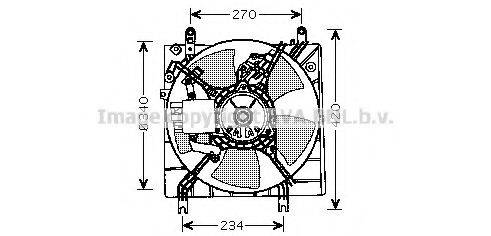 AVA QUALITY COOLING MT7509 Вентилятор, охолодження двигуна