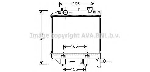 AVA QUALITY COOLING MZ2172 Радіатор, охолодження двигуна