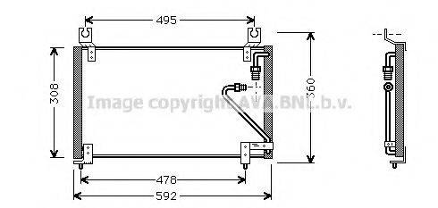 AVA QUALITY COOLING MZ5102 Конденсатор, кондиціонер