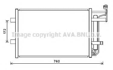 AVA QUALITY COOLING MZ5252D Конденсатор, кондиціонер