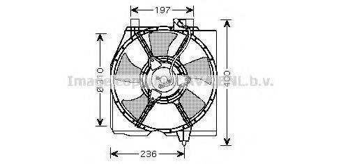 AVA QUALITY COOLING MZ7535 Вентилятор, охолодження двигуна