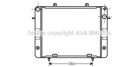 AVA QUALITY COOLING OL2056 Радіатор, охолодження двигуна